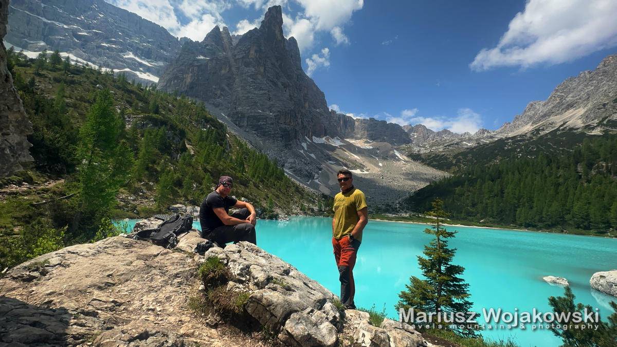 Lago di Sorapis niesamowity turkusowy kolor